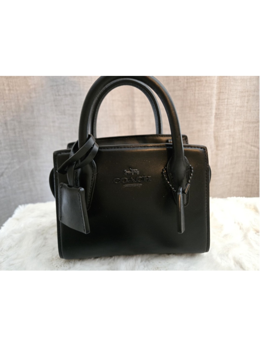 NWOT Coach Andrea Carryall Shoulder Bag Black CP081